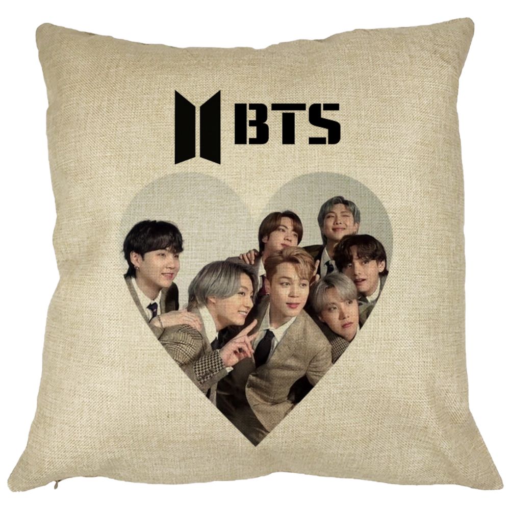 Perna Decorativa BTS Army 4, 40x40 cm, Husa Detasabila, Burduf 11 Perna Decorativa BTS Army 4