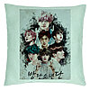 Perna Decorativa BTS Army, 40x40 cm, Verde Menta, Husa Detasabila, Burduf 7 Perna Decorativa BTS Army