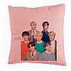 Perna Decorativa BTS Army cu Semnaturi, 40x40 cm, Roz, Husa Detasabila, Burduf 7 Perna Decorativa BTS Army cu Semnaturi