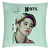 Perna Decorativa BTS Jimin, 40x40 cm, Verde Menta, Husa Detasabila, Burduf 7 Perna Decorativa BTS Jimin