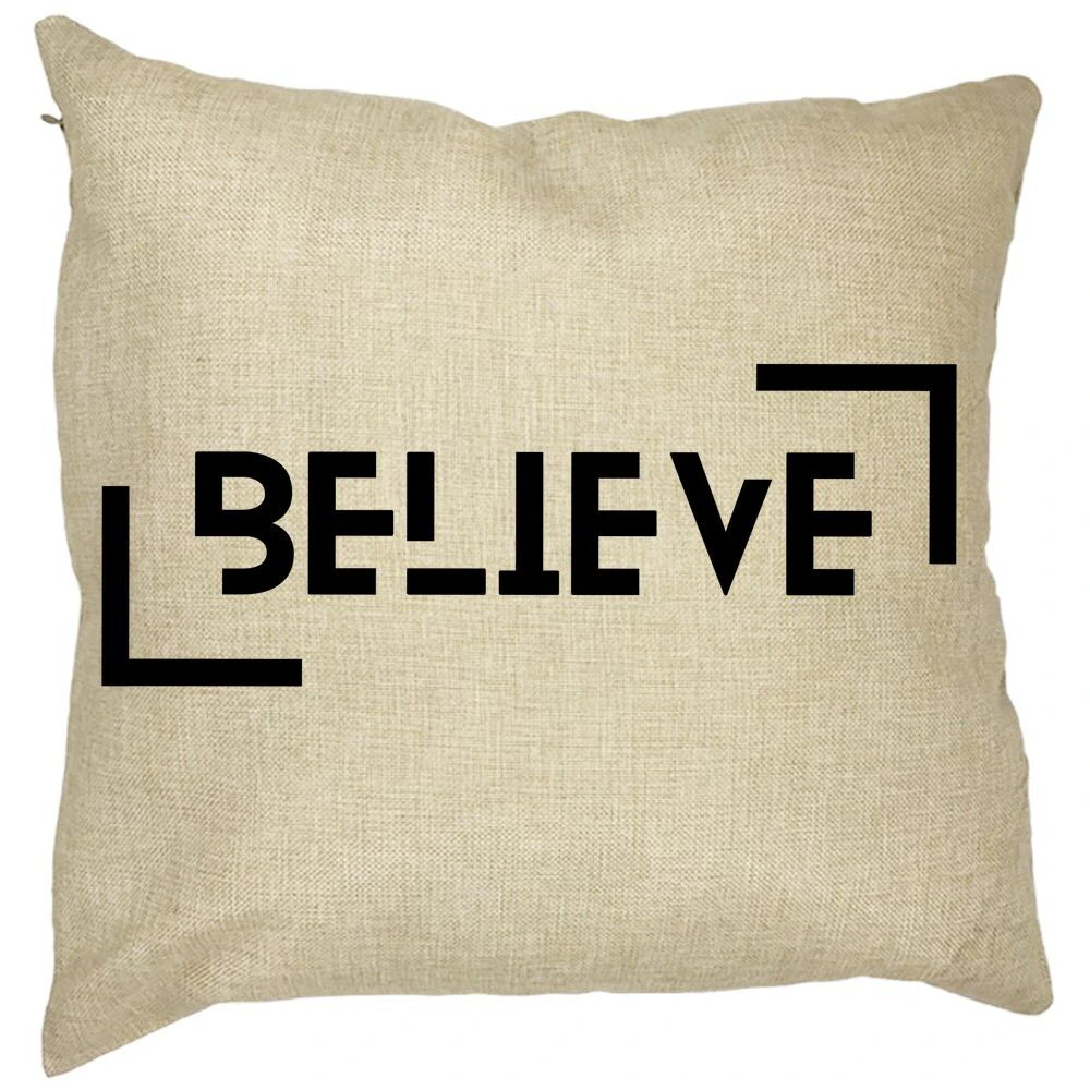 Perna Decorativa, Believe, 40x40 cm, Husa Detasabila, Burduf 11 Perna Decorativa
