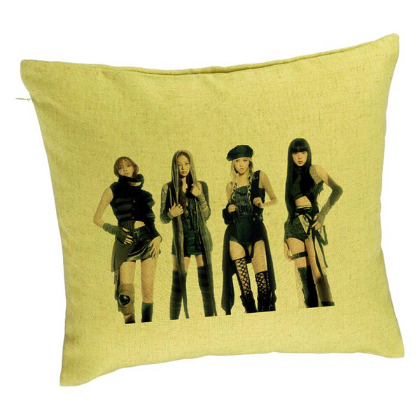 Perna Decorativa BlackPink, 4, 40x40 cm, Verde, Husa Detasabila, Burduf 5 Perna Decorativa BlackPink