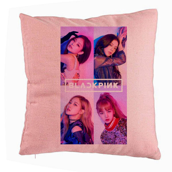 Perna Decorativa BlackPink, 5, 40x40 cm, Roz, Husa Detasabila, Burduf 5 Perna Decorativa BlackPink