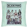 Perna Decorativa BlackPink, Model 4, 40x40 cm, Verde Menta, Husa Detasabila, Burduf 7 Perna Decorativa BlackPink