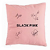 Perna Decorativa BlackPink cu Semnaturi, Model 2, 40x40 cm, Roz, Husa Detasabila, Burduf 7 Perna Decorativa BlackPink cu Semnaturi