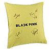 Perna Decorativa BlackPink cu Semnaturi, Model 2, 40x40 cm, Verde, Husa Detasabila, Burduf 7 Perna Decorativa BlackPink cu Semnaturi