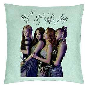 Perna Decorativa BlackPink cu Semnaturi