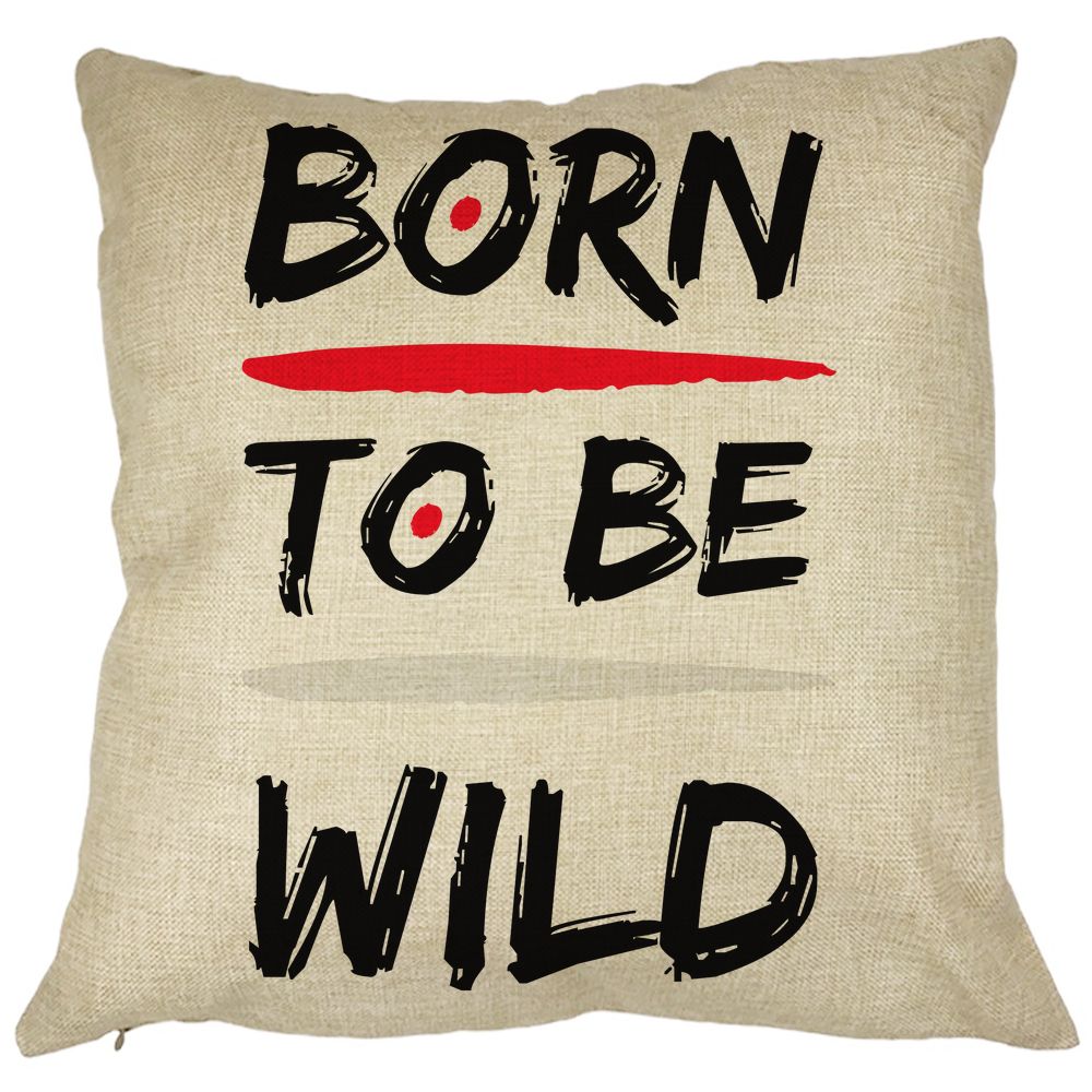Perna Decorativa, Born to Be Wild, 40x40 cm, Husa Detasabila, Burduf 11 Perna Decorativa