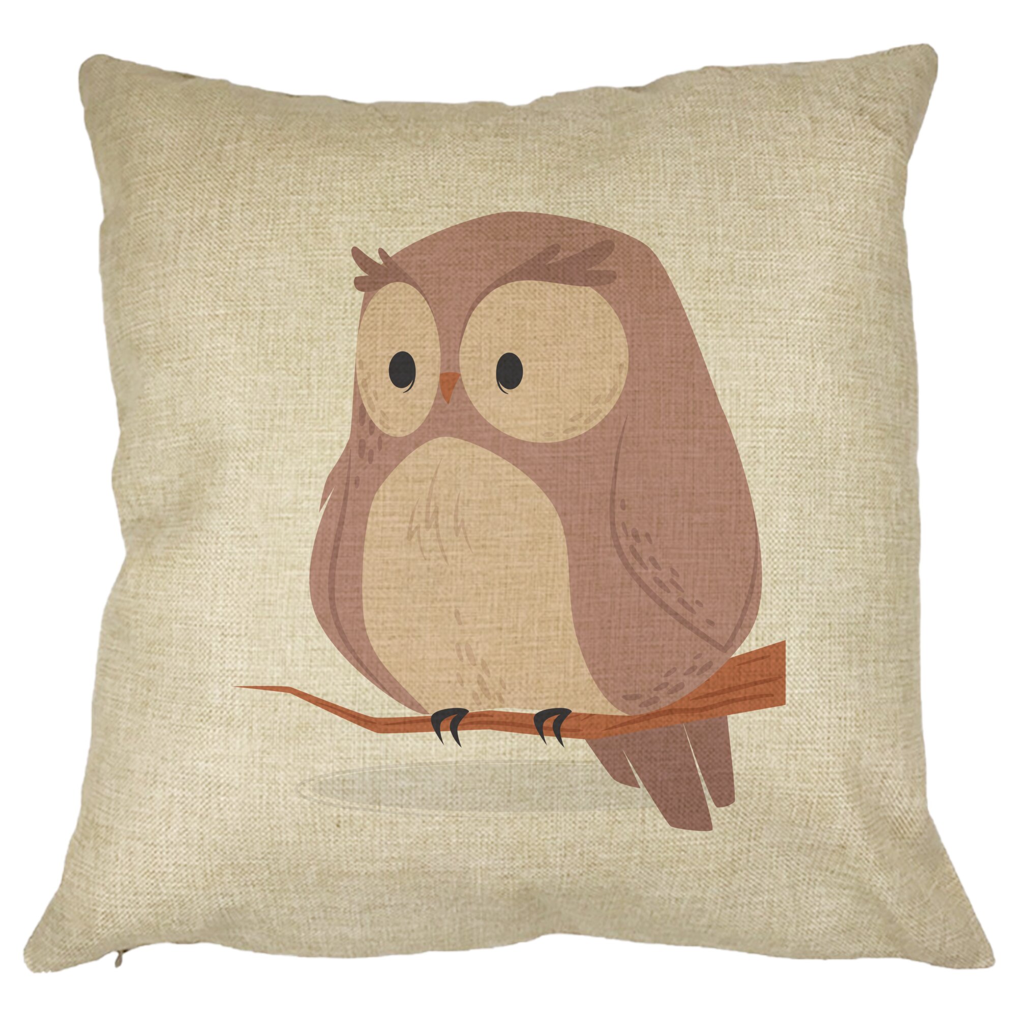 Perna Decorativa Bufnita, 40x40 cm, Husa Detasabila, Burduf 11 Perna Decorativa Bufnita