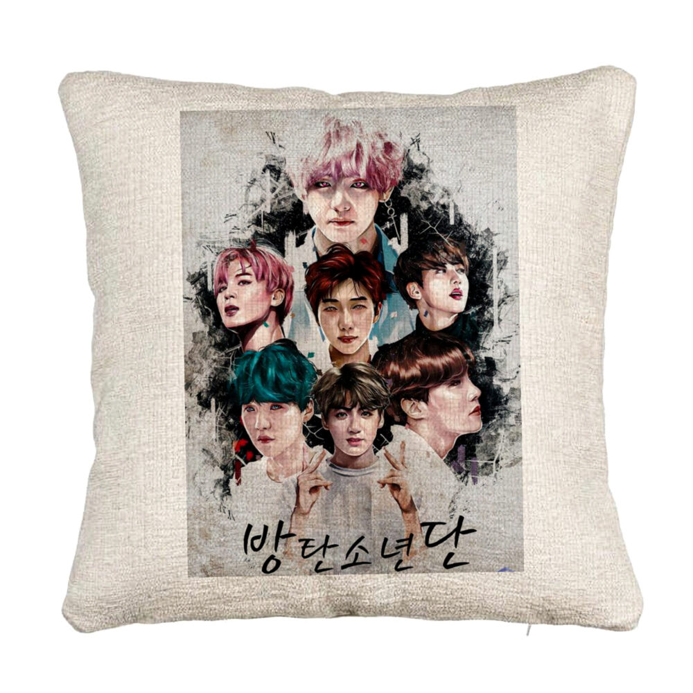 Perna Decorativa Canapea BTS Army, 40x40 cm, Cu fermoar 5 Perna Decorativa Canapea BTS Army