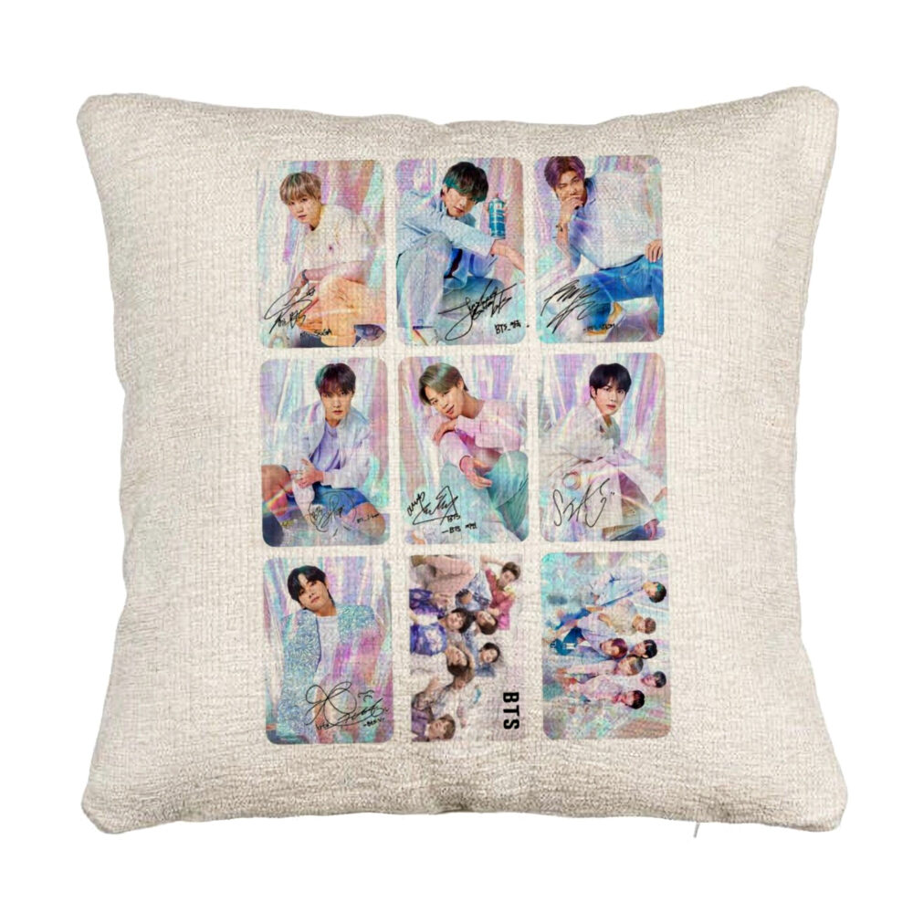 Perna Decorativa Canapea BTS Army 5, 40x40 cm, Cu fermoar 5 Perna Decorativa Canapea BTS Army 5