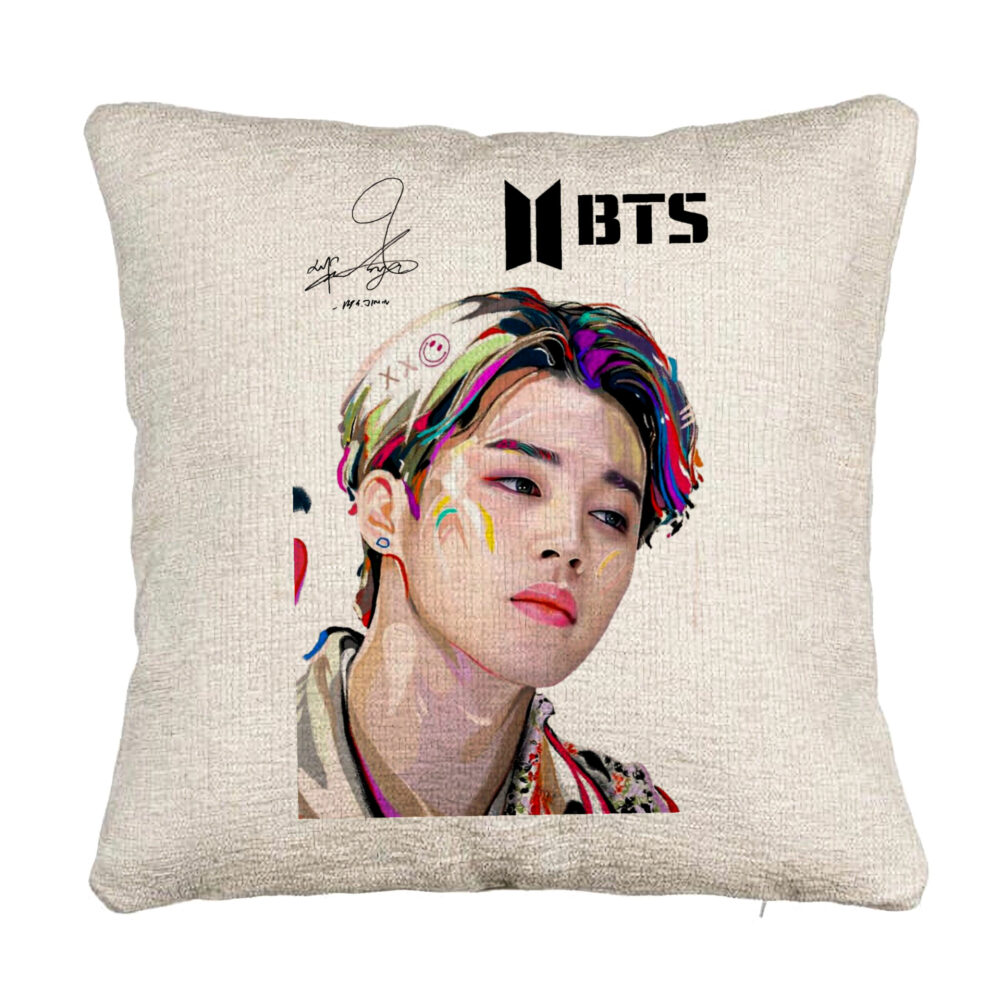 Perna Decorativa Canapea BTS Jimin, 40x40 cm, Cu fermoar 5 Perna Decorativa Canapea BTS Jimin