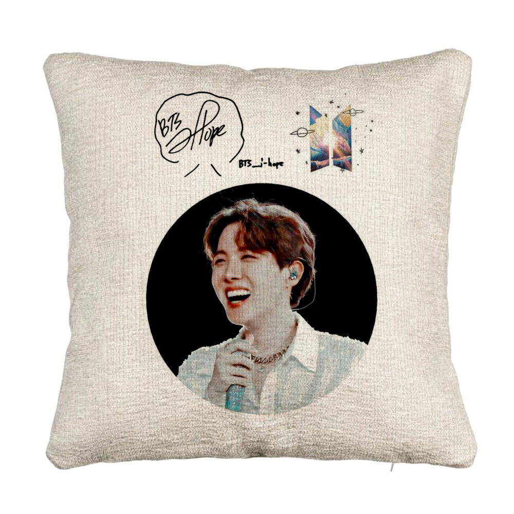 Perna Decorativa Canapea BTS Jin, 40x40 cm, Cu fermoar 5 Perna Decorativa Canapea BTS Jin