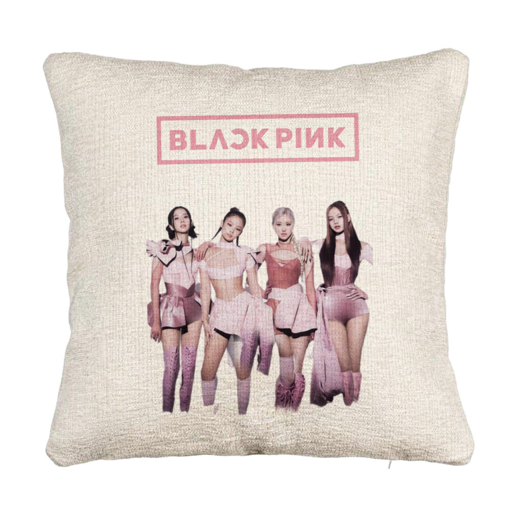 Perna Decorativa Canapea BlackPink, Model 1, 40x40 cm, Cu fermoar 5 Perna Decorativa Canapea BlackPink
