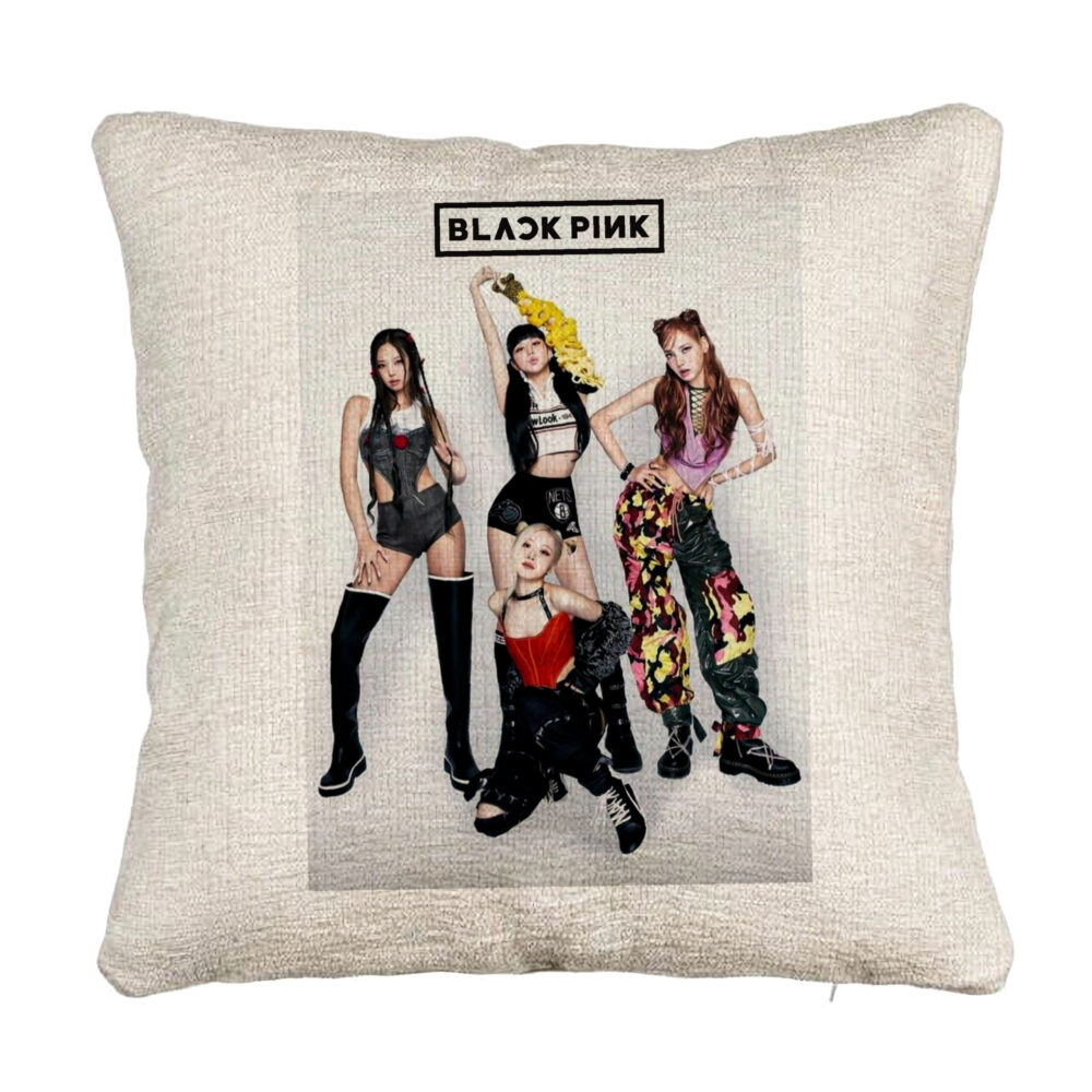 Perna Decorativa Canapea BlackPink, Model 2, 40x40 cm, Cu fermoar 5 Perna Decorativa Canapea BlackPink