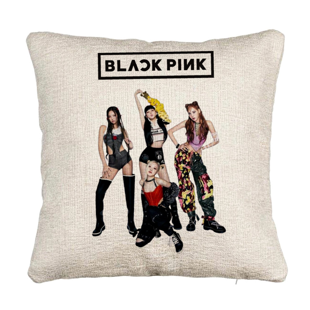 Perna Decorativa Canapea BlackPink, Model 3, 40x40 cm, Cu fermoar 5 Perna Decorativa Canapea BlackPink