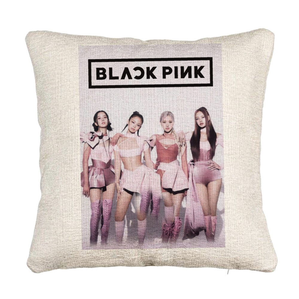 Perna Decorativa Canapea BlackPink, Model 4, 40x40 cm, Cu fermoar 5 Perna Decorativa Canapea BlackPink