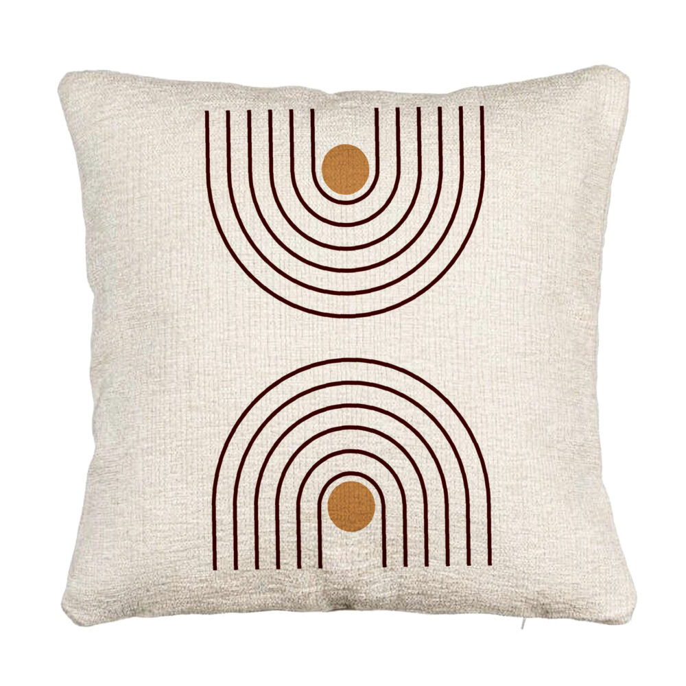 Perna Decorativa Canapea, Model Abstract Lines, 40x40 cm, Cu fermoar 5 Perna Decorativa Canapea
