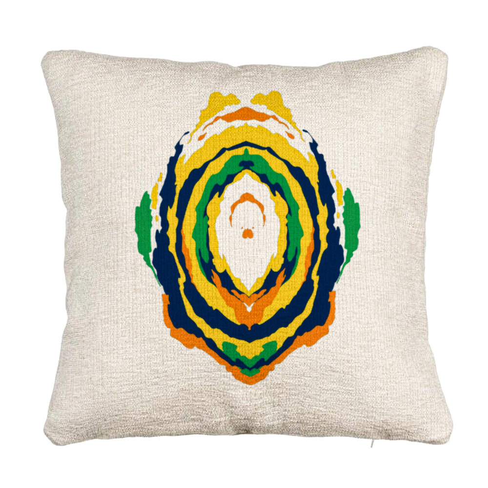 Perna Decorativa Canapea, Model Abstract, Multicolor, 40x40 cm, Cu fermoar 5 Perna Decorativa Canapea