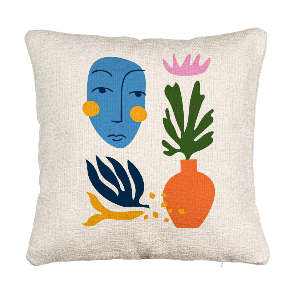 Perna Decorativa Canapea, Model Abstracta 5, 40x40 cm, Cu fermoar 5 Perna Decorativa Canapea