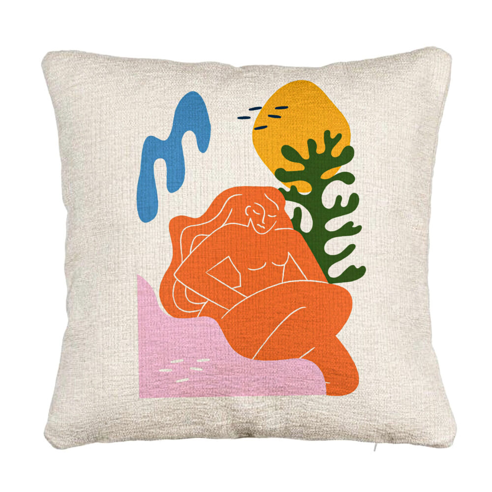 Perna Decorativa Canapea, Model Abstracta 6, 40x40 cm, Cu fermoar 5 Perna Decorativa Canapea