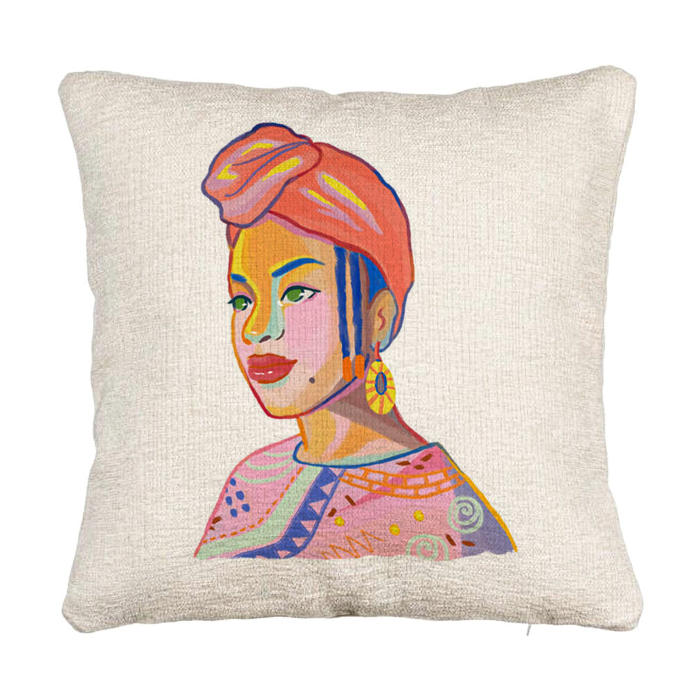 Perna Decorativa Canapea, Model African Style, 40x40 cm, Cu fermoar 5 Perna Decorativa Canapea