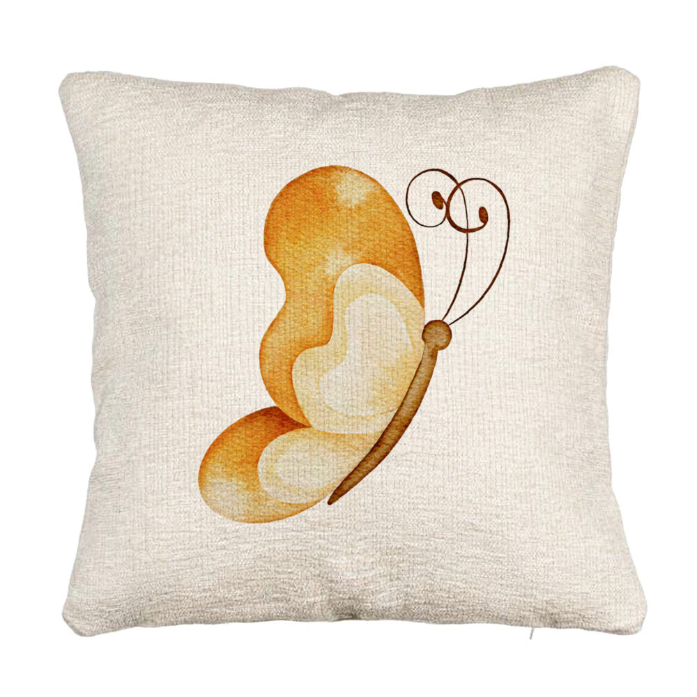 Perna Decorativa Canapea, Model Brown Butterfly, 40x40 cm, Cu fermoar 5 Perna Decorativa Canapea