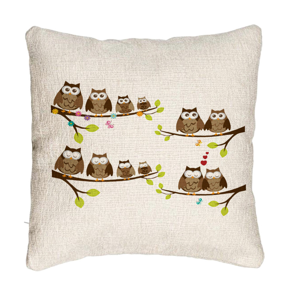 Perna Decorativa Canapea, Model Bufnite, 40x40 cm, Cu fermoar 5 Perna Decorativa Canapea