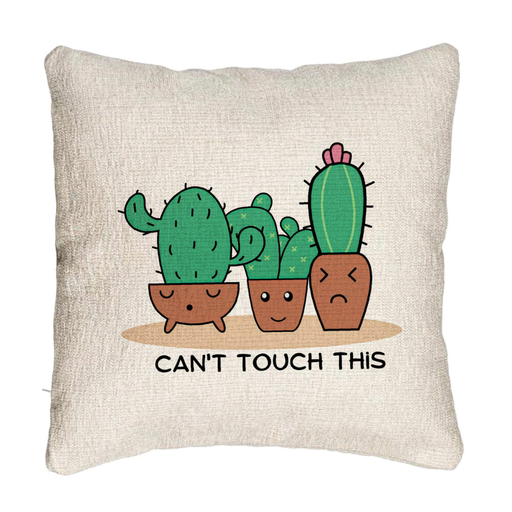 Perna Decorativa Canapea, Model Cactus Can't Touch This, 40x40 cm, Cu fermoar 5 Perna Decorativa Canapea