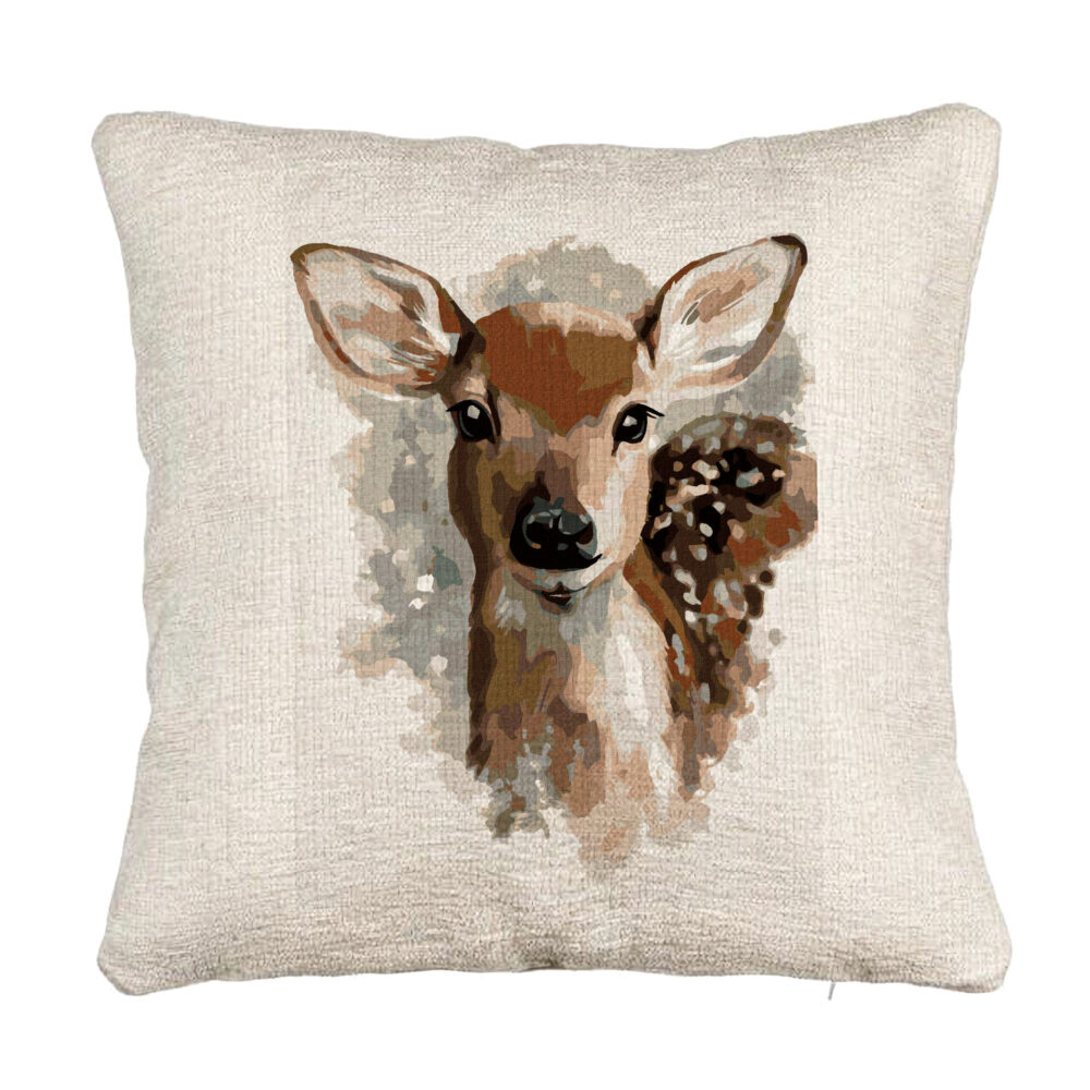 Perna Decorativa Canapea, Model Caprioara, 40x40 cm, Cu fermoar 5 Perna Decorativa Canapea