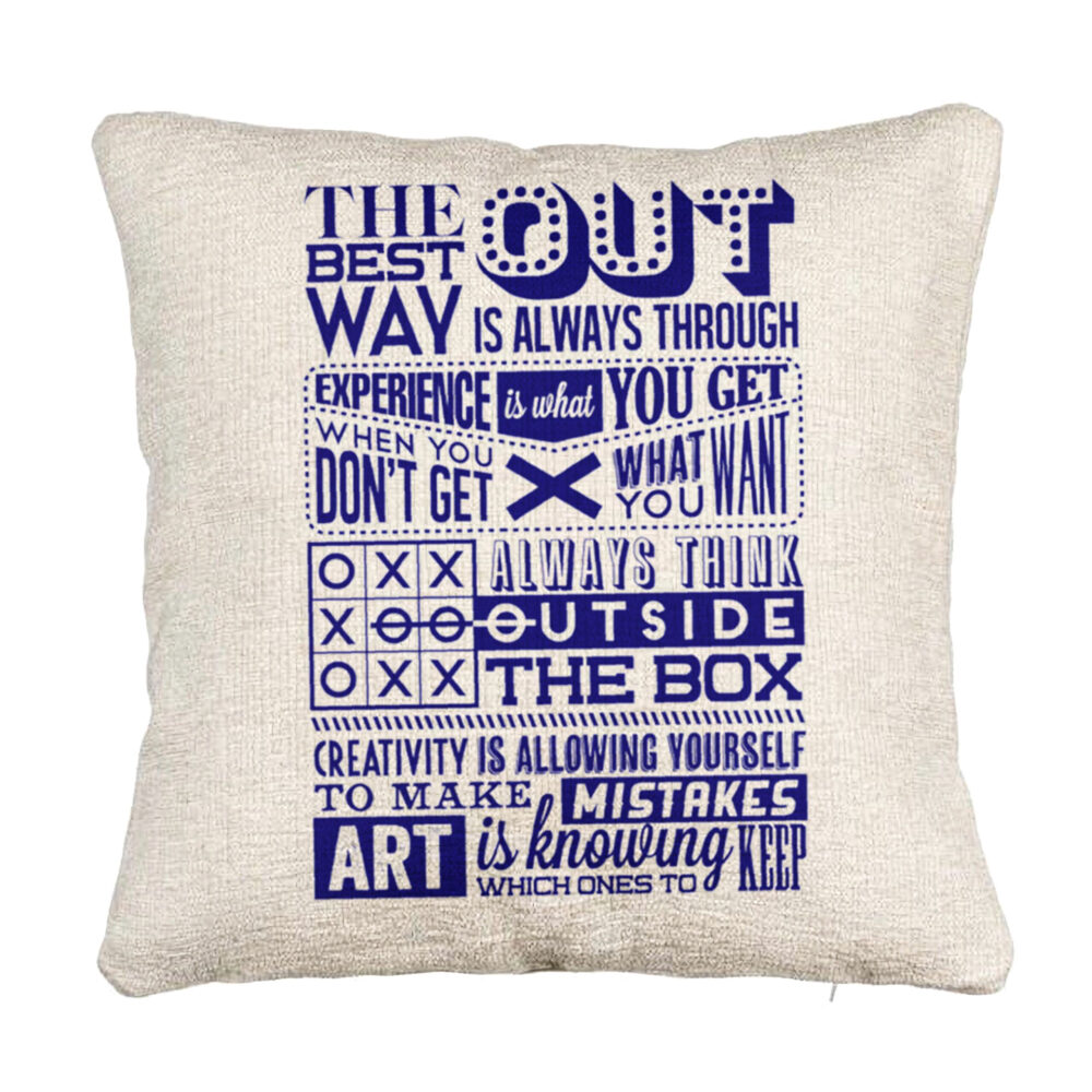 Perna Decorativa Canapea, Model Classic Quotes, 40x40 cm, Cu fermoar 5 Perna Decorativa Canapea