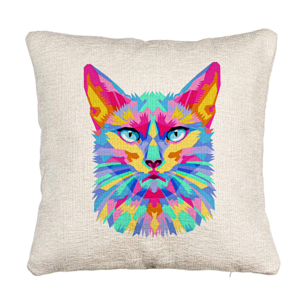Perna Decorativa Canapea, Model Contrast Cat, 40x40 cm, Cu fermoar 5 Perna Decorativa Canapea