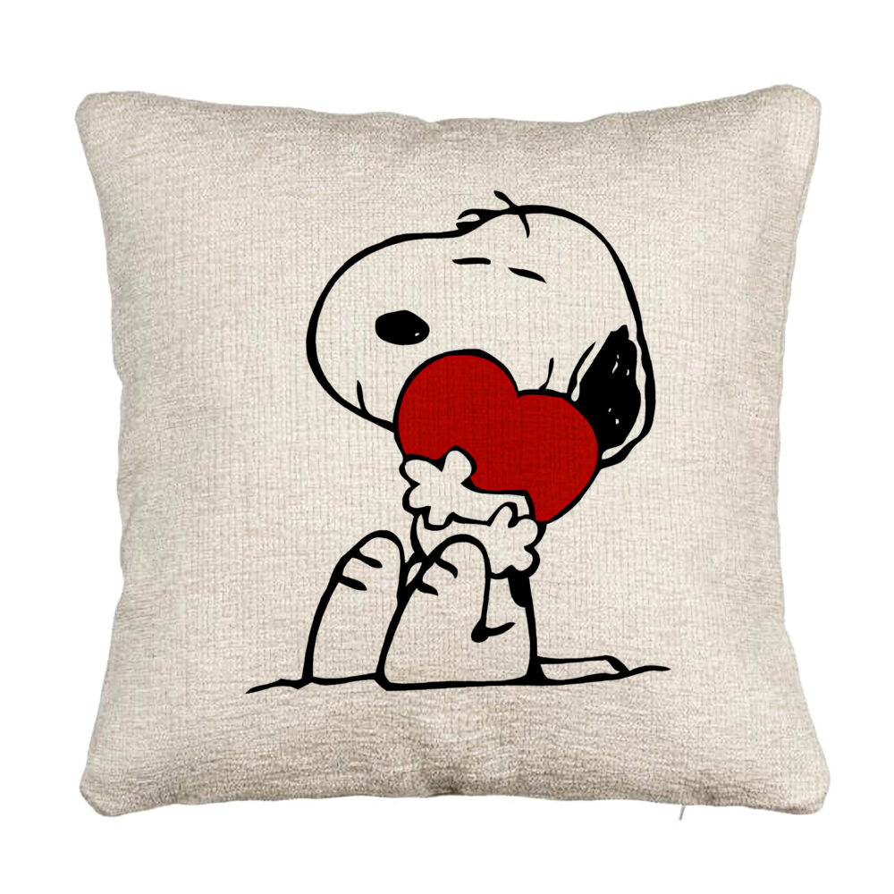 Perna Decorativa Canapea, Model Doggo Love, 40x40 cm, Cu fermoar 5 Perna Decorativa Canapea