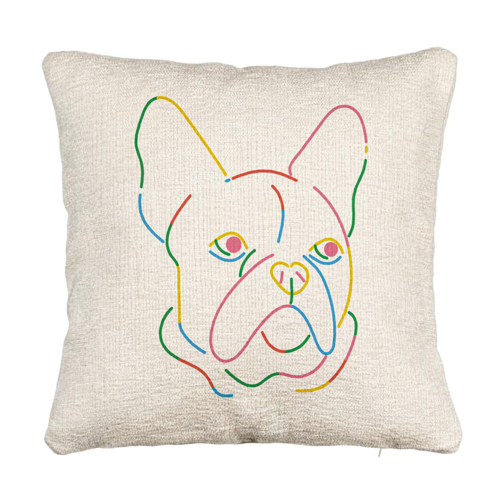 Perna Decorativa Canapea, Model Doggo MultiColor, 40x40 cm, Cu fermoar 5 Perna Decorativa Canapea