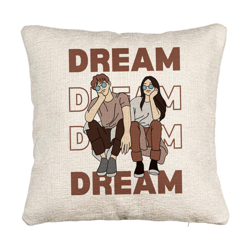 Perna Decorativa Canapea, Model Dream Friends, 40x40 cm, Cu fermoar 5 Perna Decorativa Canapea
