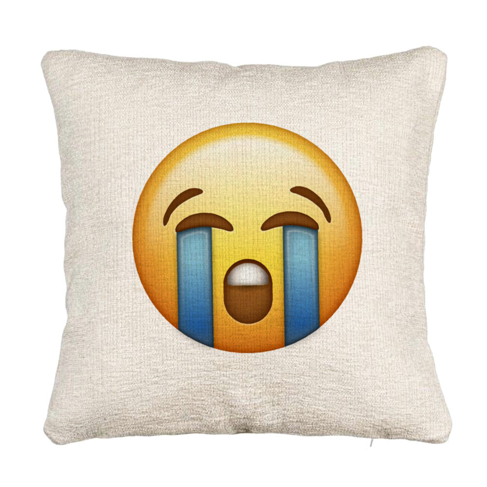 Perna Decorativa Canapea, Model Emoji Cry, 40x40 cm, Cu fermoar 5 Perna Decorativa Canapea