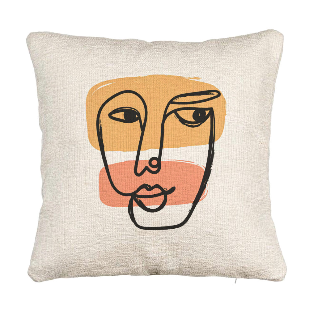 Perna Decorativa Canapea, Model Fata Femeie, 40x40 cm, Cu fermoar 5 Perna Decorativa Canapea