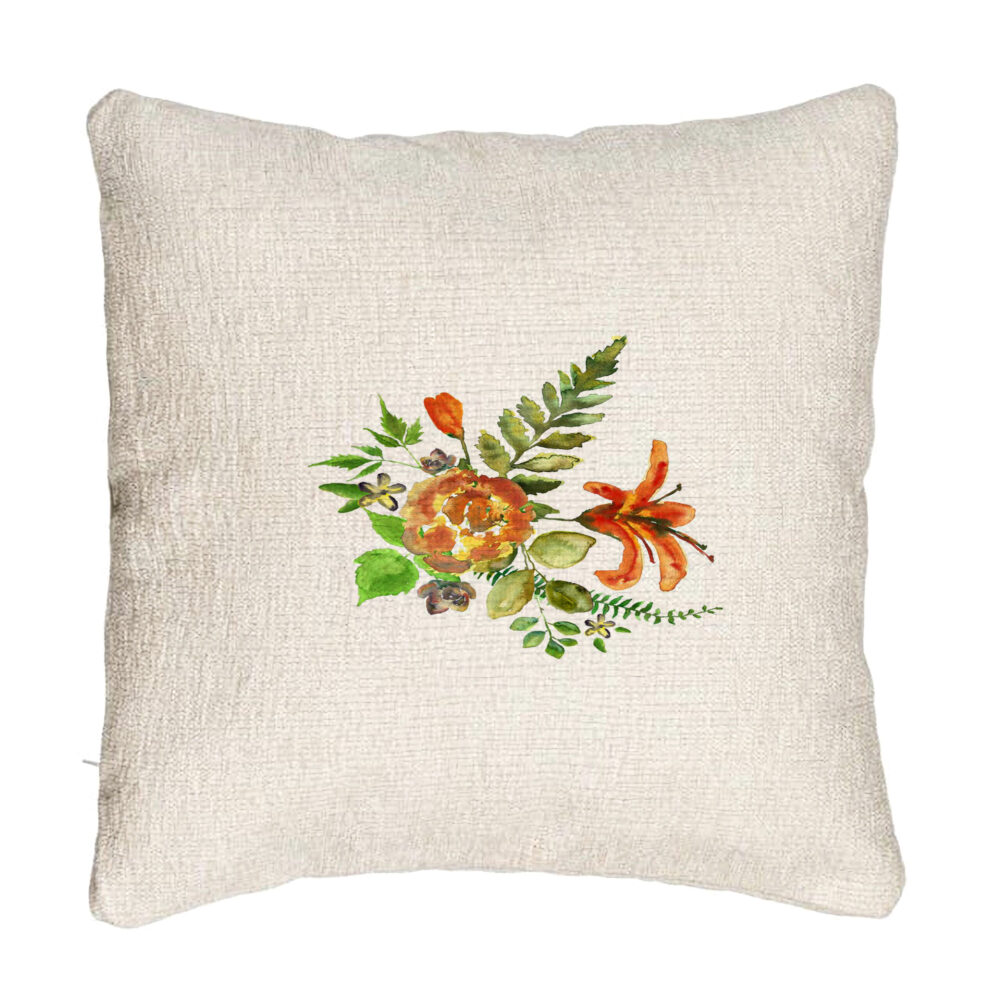 Perna Decorativa Canapea, Model Florale, 40x40 cm, Cu fermoar 5 Perna Decorativa Canapea