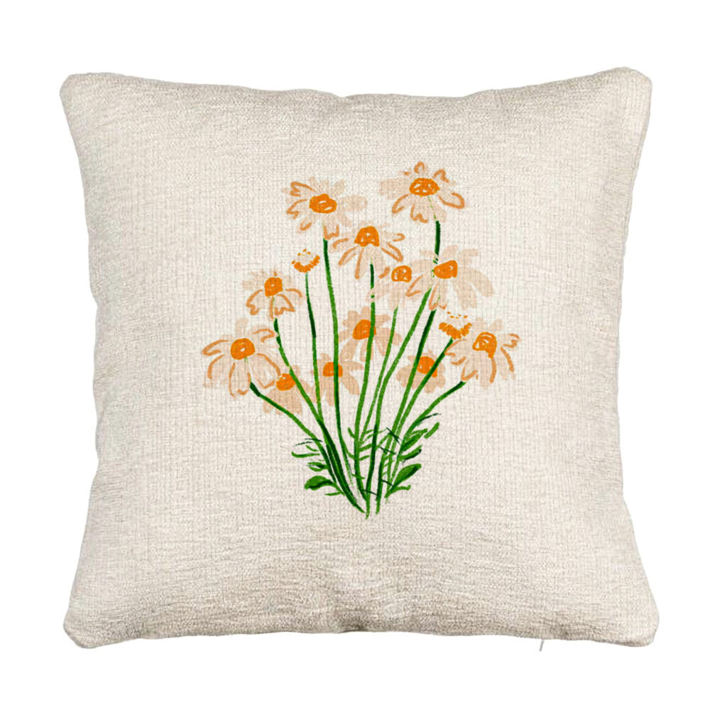 Perna Decorativa Canapea, Model Florale Margarete, 40x40 cm, Cu fermoar 5 Perna Decorativa Canapea