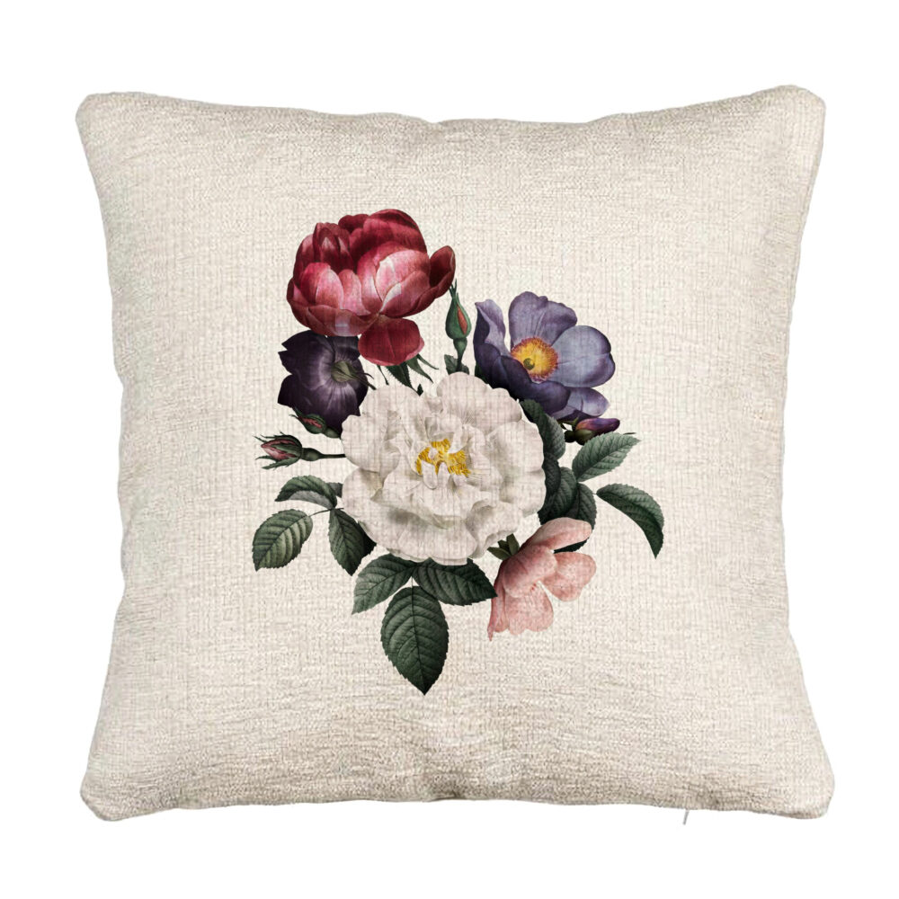 Perna Decorativa Canapea, Model Flori de Vara, 40x40 cm, Cu fermoar 5 Perna Decorativa Canapea
