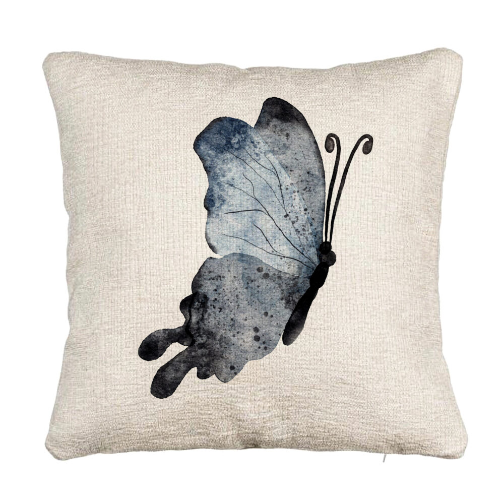 Perna Decorativa Canapea, Model Fluture 2, Blue and Black 40x40 cm, Cu fermoar 5 Perna Decorativa Canapea