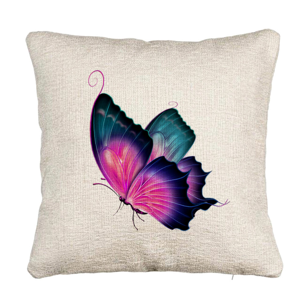 Perna Decorativa Canapea, Model Fluture Multicolor, 40x40 cm, Cu fermoar 5 Perna Decorativa Canapea
