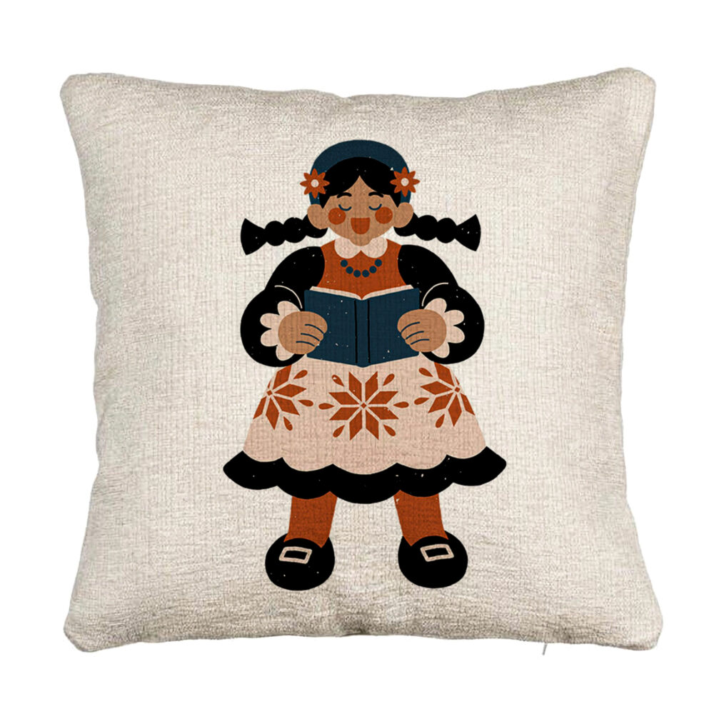 Perna Decorativa Canapea, Model Folk, 40x40 cm, Cu fermoar 5 Perna Decorativa Canapea