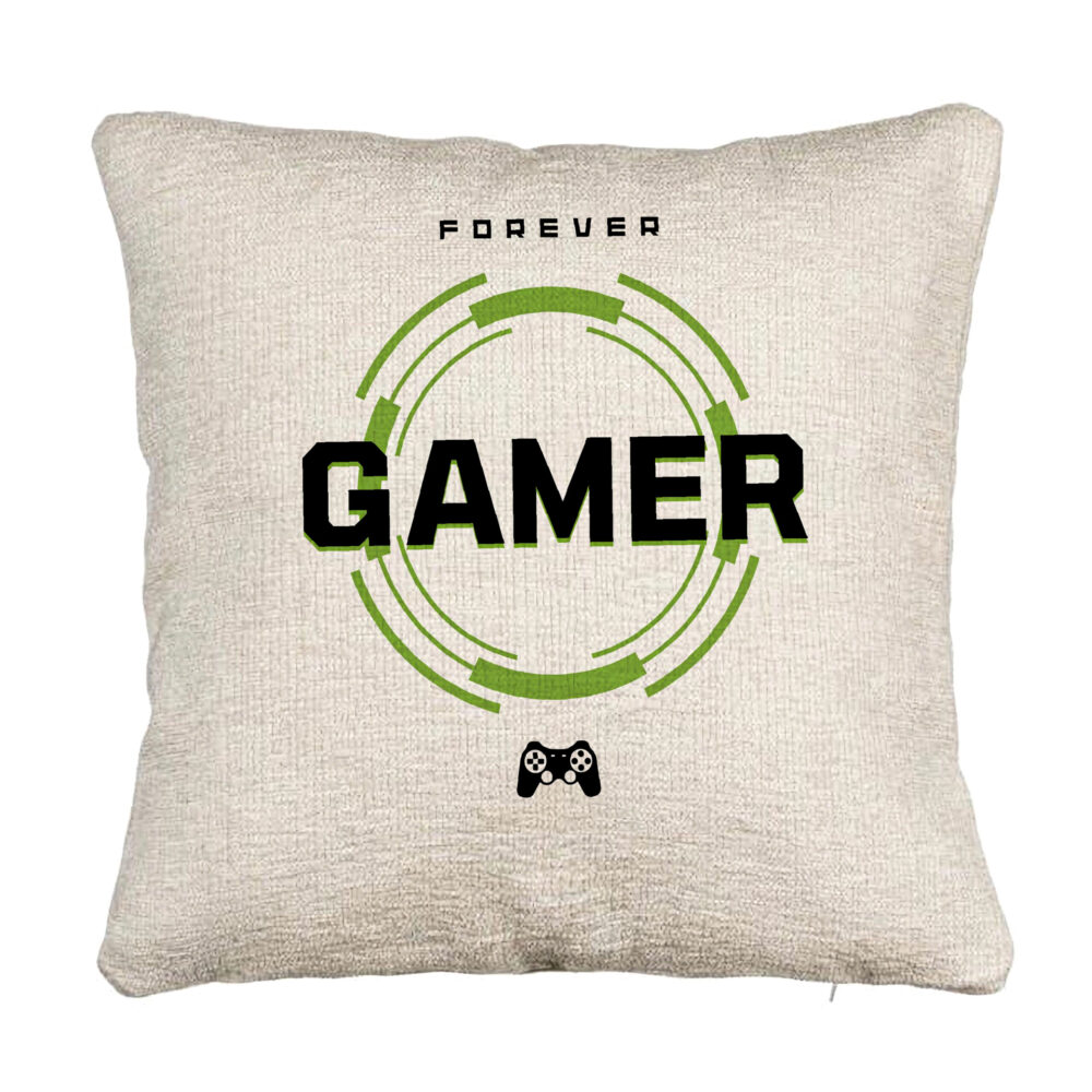 Perna Decorativa Canapea, Model Forever Gamer, 40x40 cm, Cu fermoar 5 Perna Decorativa Canapea
