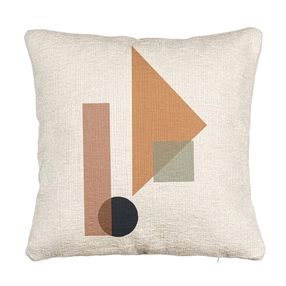 Perna Decorativa Canapea, Model Forme Geometrice 1, Multicolor, 40x40 cm, Cu fermoar 5 Perna Decorativa Canapea