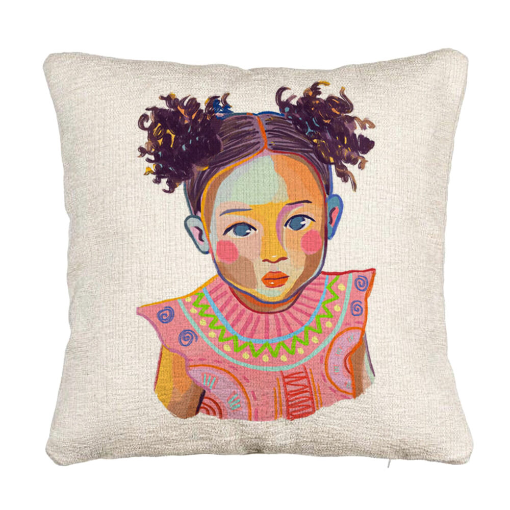 Perna Decorativa Canapea, Model Happy Baby, 40x40 cm, Cu fermoar 5 Perna Decorativa Canapea