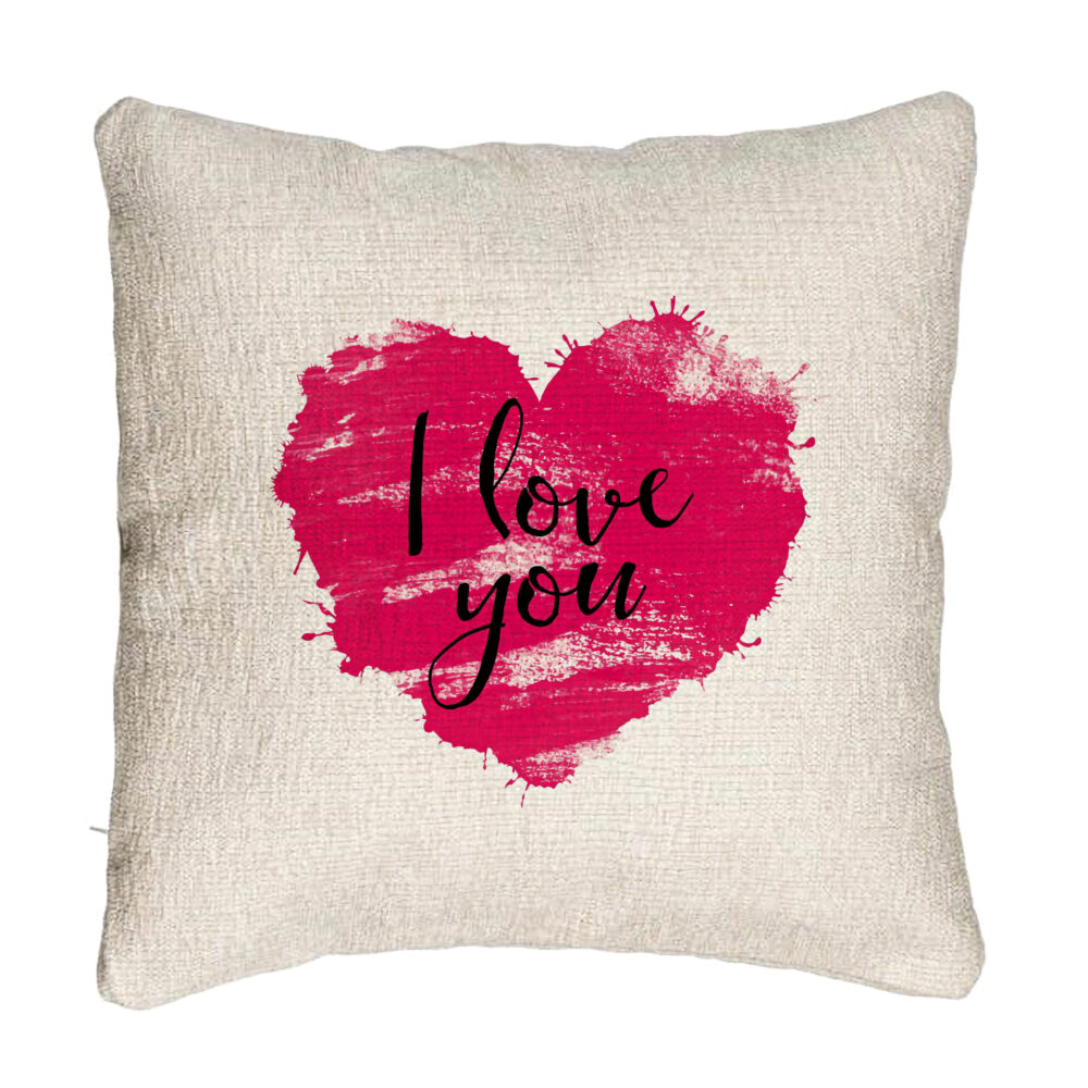 Perna Decorativa Canapea, Model I Love You, 40x40 cm, Cu fermoar 5 Perna Decorativa Canapea