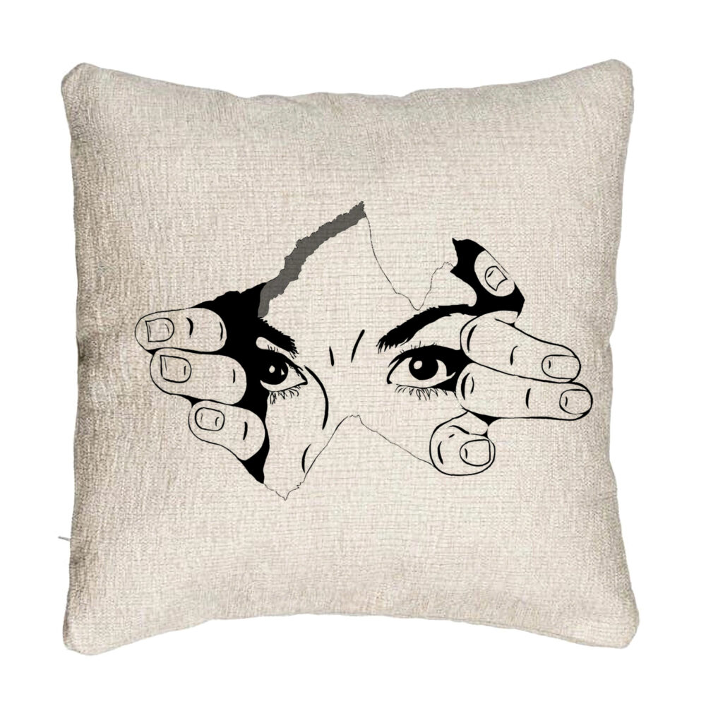 Perna Decorativa Canapea, Model I see You, 40x40 cm, Cu fermoar 5 Perna Decorativa Canapea