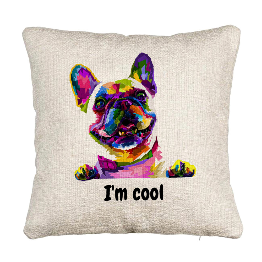 Perna Decorativa Canapea, Model I'm cool Colorful, 40x40 cm, Cu fermoar 5 Perna Decorativa Canapea