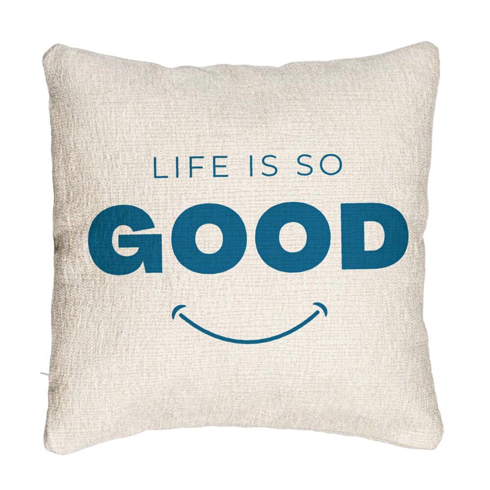 Perna Decorativa Canapea, Model Life is So Good, 40x40 cm, Cu fermoar 5 Perna Decorativa Canapea